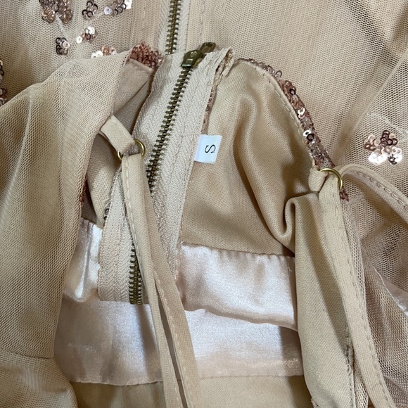 Beautiful sequin rose gold dress! - Picture 3 of 5